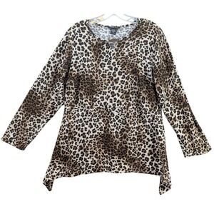 Robert Louis Animal Print Tunic Top